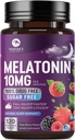 Melatonine 10mg Suppléments Dissolve rapide, Supplément de soutien du sommeil pour les adultes - Extra Strength 10 mg Comprimé de mélatonine pour le repos de soutien du sommeil, saveur de fraise, sans sucre sans OGM - 120 jours d'approvisionnement