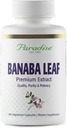 Paradise Herbs, Banaba Leaf, 12:1 Concentrated Extract, 250 mg, Vegan, Gluten-Free, Non-GMO, 180 Capsules