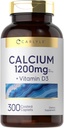 Calcium de Carlyle 1200mg avec vitamine D3/300 Caplets
