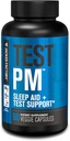 Test d'usine Jacked PM de testostérone et supplément d'aide au sommeil pour les hommes, promouvoir la récupération, la croissance musculaire, 90 pilules Veggie naturelles - 60 Compte (paquet de 1)