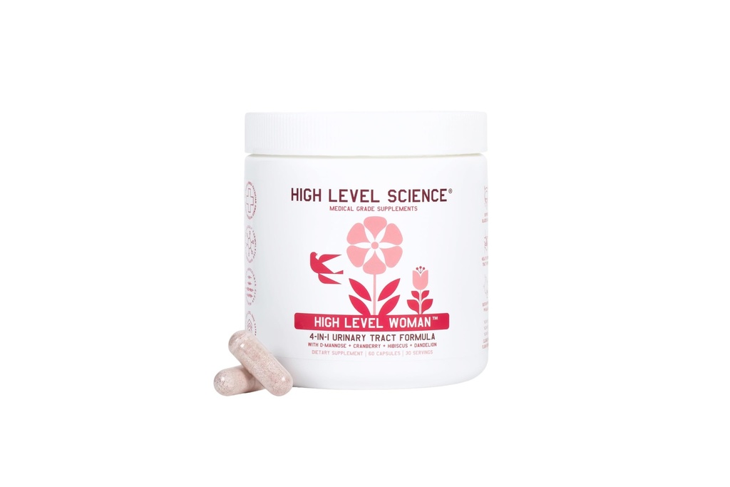 D-Mannose de haut niveau 1000mg, soutien à la santé de l'urine et de la vésicule, suppléments de mannose D pour les femmes, canneberges, Hibiscus et dandelion, Utri Cleanse, 60 capsules, végétarien, sans gluten
