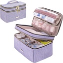 Organisateur de biberon de poche pour les sacs de stockage de médicaments avec petite poche portable Organisateur de biberon de voyage pour la trousse de boîte de premiers soins d'urgence à domicile (Purple)