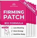 Patchs fermes B12 (paquet de 36) - Patchs 100% Vitamine naturelle pour les femmes, l'énergie et le soutien corporel, Patchs autocollants transparents - Formule améliorée