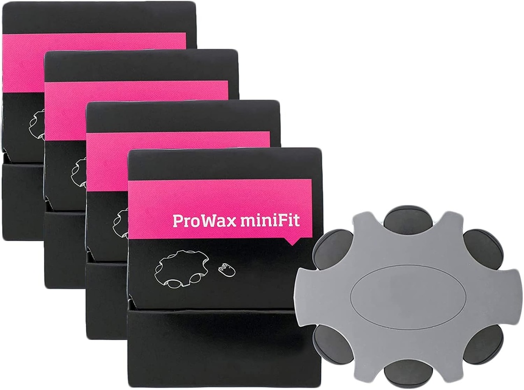 Filtres de protection de cire d'oreille ProWax MiniFit de remplacement Kit de nettoyage transparent Accessoire pour Oticon (4 Pack), pour filtres de cire de remplacement Oticon ProWax MiniFit