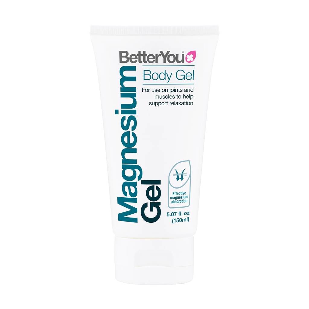 BetterYou Magnesium Gel - Relaxing Muscle Rub - Magnésium topique pour l'absorption efficace - Soutien articulaire sensible et soulagement musculaire - 5,07 oz
