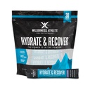 Wilderness Athlete - Hydrate & Recover | Liquid Hydration Packets Electrolyte Drink Mix - Recover Faster with Bcaas - 30 Single Serving Hydrate Packets (Blue Raspberry)