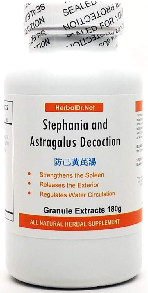 Thé en poudre d'extrait de décoration Stephania et Astragalus 180g (Fang Ji Huang Qi Tang) prêt à boire 100% Herbes naturelles