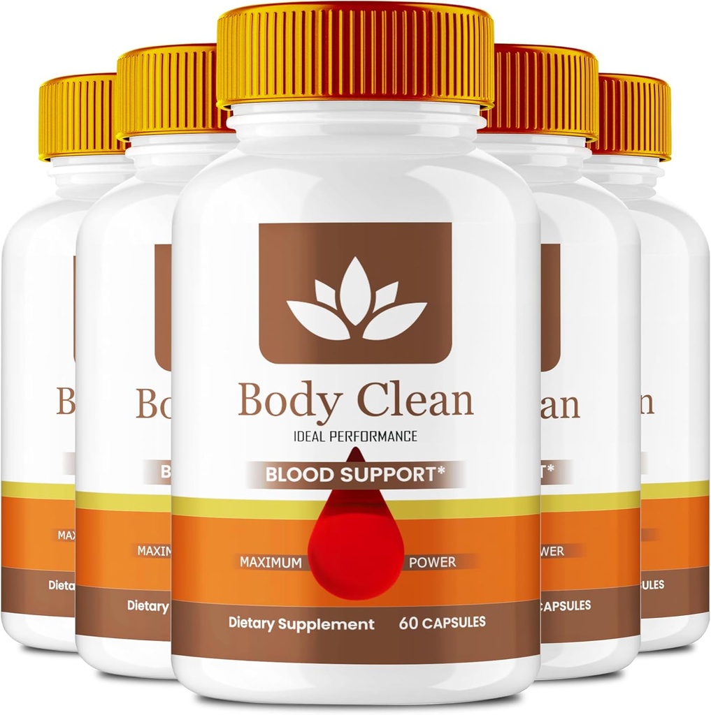 Body Clean Pills, Capsules de supplément officiel BodyClean - Force maximale, Body Clean Toutes les pilules de formule naturelle, BodyCleanse Glyco Optimizer Complexe, BodyClean Health Support Reviews (5 Pack)