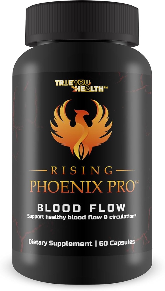 Rising Phoenix Pro Blood Flow - L-Arginine Blood Circulation Supplement - Notre meilleur supplément de circulation Pro Rising Phoenix pilule masculine pour une circulation saine - Notre meilleur supplément de flux sanguin pour les hommes