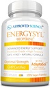 Approved Science Energysyl - Caffeine Free - with Adaptogens, B Vitamins, and Bioperine - 1 Month Supply - 60 Capsules - Made in The USA