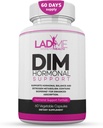 DIM Complex 150mg Soutien hormonal Ménopause Supplément de Relief pour les flashs chauds et l'acné hormonal Relief Bioperine, Broccoli et Calcium Estrogen Métabolisme Pilules d'équilibre pour femmes 60 Capsules par LadyMe