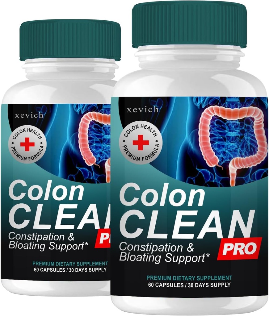 Colon Clean Pro - Supplément diététique Colon Clean Pro Premium (2 packs, 120 capsules)