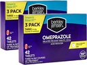Berkley Jensen Omeprazole 20 mg Comprimés à libération différée - Médecine des brûlures d'estomac - Pilules réducteurs d'acide - traite les brûlures d'estomac fréquentes - 3 cours de 14 jours, 42 Nombre (paquet de 2)