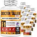 NuBest Doctor Taller Kids - Support Bone Strength with Multivitamins, Multiminerals, Calcium - Premium Formula for Ages 2 to 9 - Grape Flavor - 12 Pack | 18 Months Supply