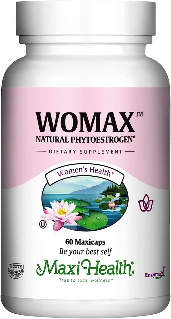 Suppléments de ménopause pour les femmes Flashs chauds et sueurs de nuit - Hormone Balance, Ménopause Relief pour les femmes et Periménopause Support - avec Black Cohosh, DIM & Red Clover - Womax - 60 Ct