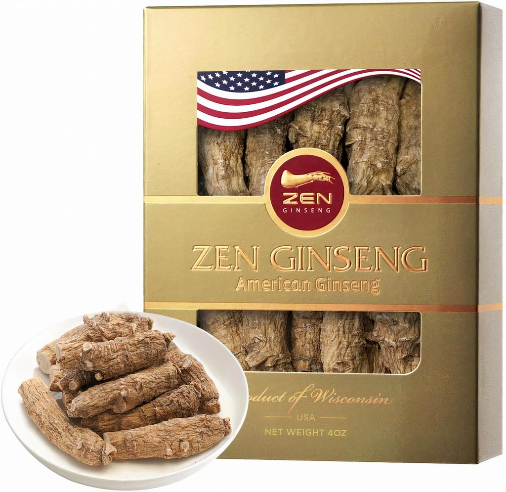 1 Boîte de Grande Racine de Ginseng à Wisconsin É.-U. (4oz) Performance et santé mentale pour les hommes et les femmes