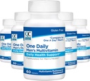 Choix de qualité Hommes Une multivitamine quotidienne avec des vitamines A C D E B (1, 2 et 6) et des suppléments minéraux dans 60 bouteilles de comptage (5 paquets)