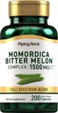 Piping Rock Bitter Melon Capsules de 1500mg de 200 Pills de Momordica Extrait de Charantia