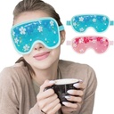 ZNÖCUETÖD Gel de masque de glace Refroidissement 2 Packs Reutilisable Cold Compresse Eye Ice Pack pour les cercles sombres et le puffines, la migraine, le stress