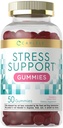 Supplément de soutien au stress Carlyle Gummies de 50 $ pour les femmes et les hommes avec GABA et L-Theanine de fraise Lemon Flavor de fraise de 50 $ sans OGM et sans gluten