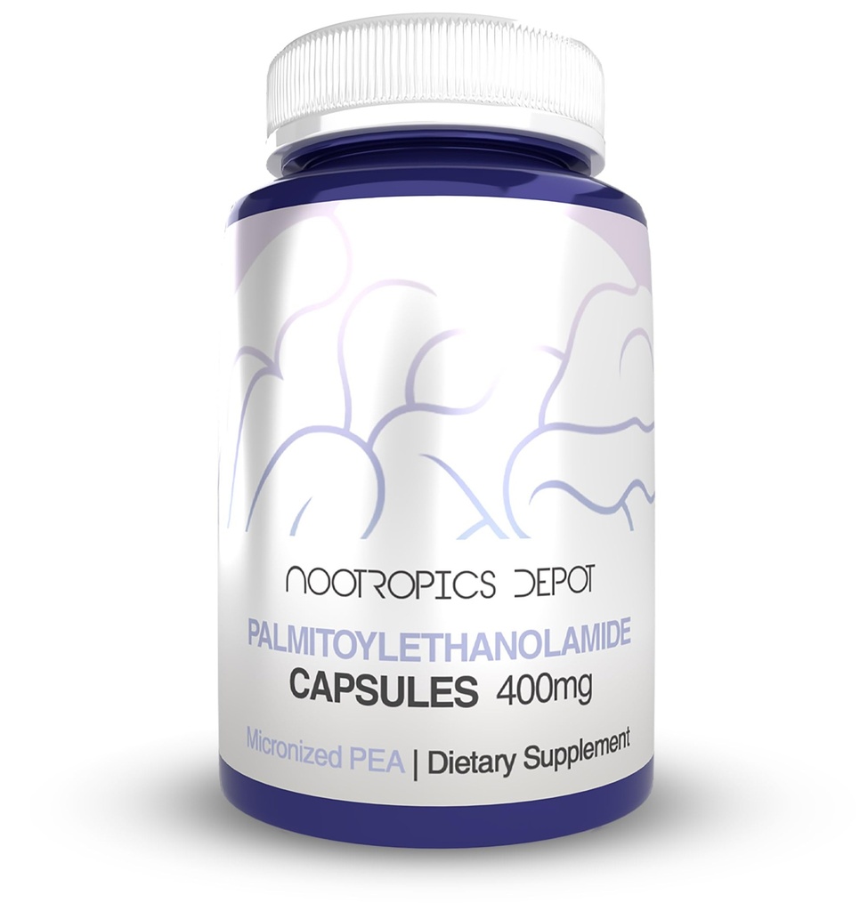 Nootropics Depot Palmitoyléthanolamide Capsules de Pois 400mg Pills de Pois de Pois de Pois de Pois de Pois de Pois de Pois de Pois de Pois de Pois de Pois de Pois de Pois