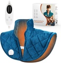 Pad de chauffage pondéré pour le cou et les épaules et le dos, 2,5lb Pad de chauffage de cou pour le soulagement de la douleur du dos, Pad de chauffage des épaules avec 5 réglages de chaleur, 4 réglages de minuterie, cadeaux de la Saint Valentin pour les femmes hommes