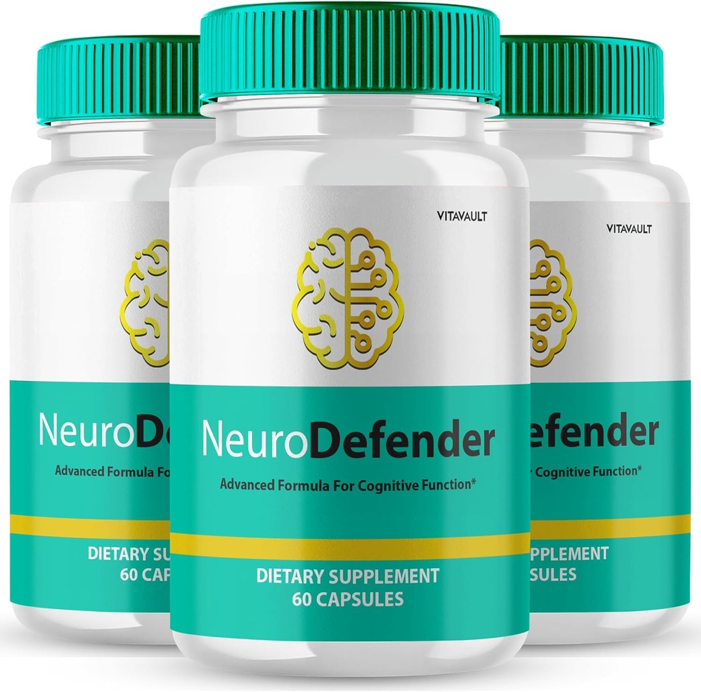 Suppléments Cerveau Neuro Defender pour la mémoire et les capsules de focus NeuroDefender Formule avancée Brain Health Support Pills, Nootropics de force supplémentaire Neuro Defender Tous les avis naturels (3 Pack)
