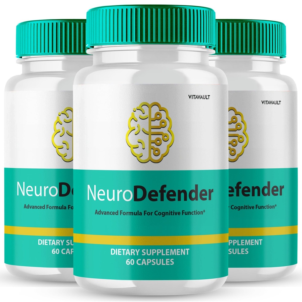 Suppléments Cerveau Neuro Defender pour la mémoire et les capsules de focus NeuroDefender Formule avancée Brain Health Support Pills, Nootropics de force supplémentaire Neuro Defender Tous les avis naturels (3 Pack)