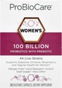 ProBioCareProbiotique pour les femmes 100 milliards d'UFC, soutient la santé digestive, immunitaire et gustative favorise un équilibre microbiome sain et l'absorption nutritive (30 capsules végétales)