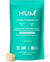 HUM Core Strength Vanilla Vegan Protein Powder, sans gluten, base végétale, 20g de protéines par portion, acides aminés, protéines de graines de chanvre et de citrouille de pois, faible fodmap, ami-gout, facile à digérer, 15 portions