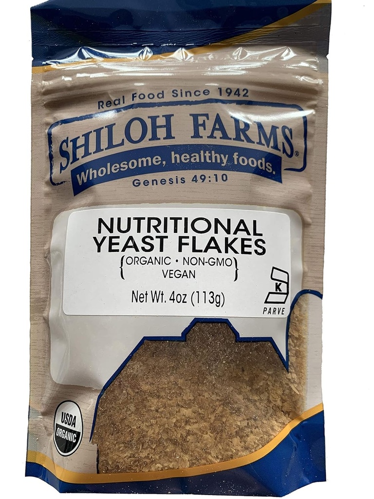 Shiloh Farms Flakes de levure biologique de nutrition - 4 once sac - Protéine végétalienne - UNE GRANDE AJOUTION À VOTRE DIET PHYTIQUE