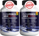 Flow Force Max Extra Prostate Suppléments pour les hommes Capsules, suppléments de santé - Force maximale, tout naturel pour soutenir la fonction normale et saine (120 Capsules) (2 Pack)