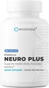 Neuro Plus Formule, Boosting Cerveau & Supplément Vitamine Focus - Améliore Mémoire, Focus et Clarté Mentale 60 Capsules - Fabriqué aux États-Unis - Non-OGM, Sans gluten