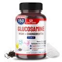 Glucosamine Chondroitin MSM - Supplément de soutien à la mobilité mixte amélioré avec collagène, acide hyaluronique, vitamine D3-150 capsules