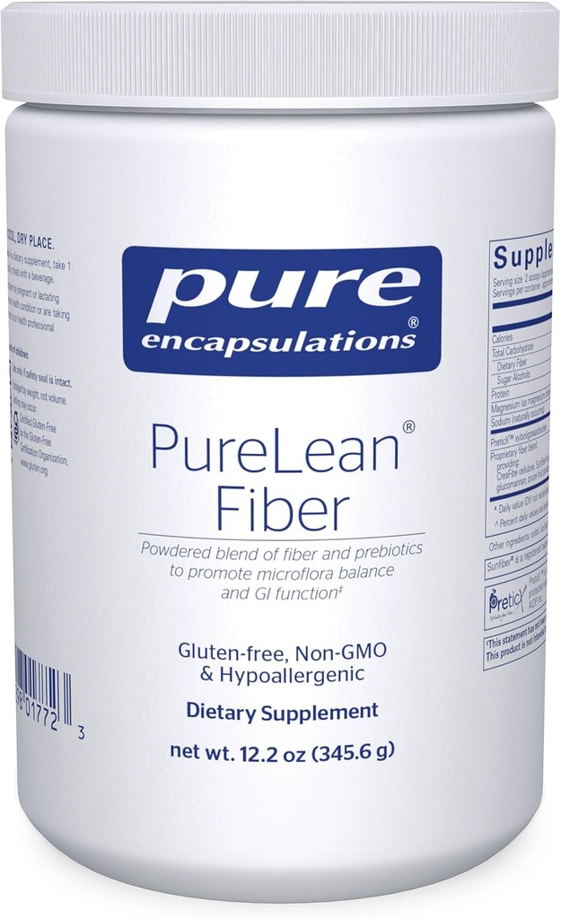 Encapsulations pures Fibre de PureLean en poudre de fibres solubles et insolubles et de probiotiques pour promouvoir l'équilibre de la microflore et la fonction GI*