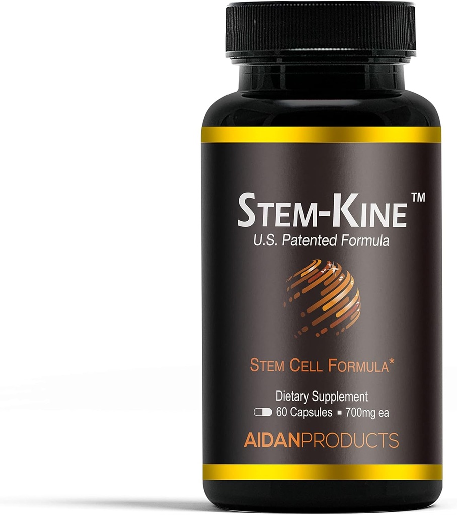 Stem-Kine : Prouvé cliniquement pour augmenter les cellules souches circulantes, promouvoir la guérison et l'anti-âge (60 capsules)