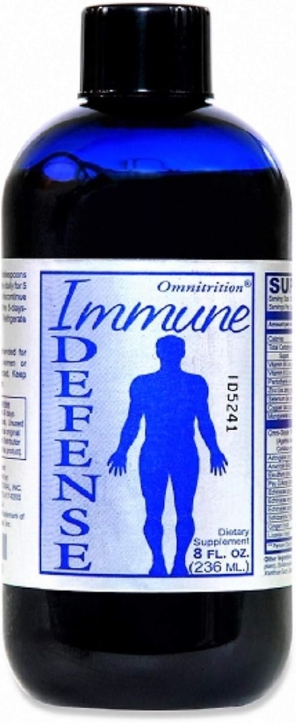 Omnitrition's Immune Defense Dietary Supplement with 10 Chinese Mushrooms and Antioxidant Blend for Optimal Nutrition - 8 Ounce Bottle