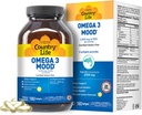 Country Life Omega 3 Supplément d'huile de poisson - Acides gras Omega 3 à haute concentration et DHA - 2000mg Huile de poisson pour la santé émotionnelle, le soutien de l'humeur et sans goût de poisson - Saveur de citron naturel