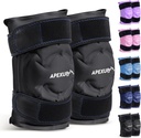 Paquet de glace APEXUP pour soulager la douleur au genou, grand enroulement réutilisable après chirurgie, gel froid souple pour blessures, soulagement de la douleur pour le dos, l'épaule, l'ormeau, la cheville et la jambe (noir, XXL, 2PK)
