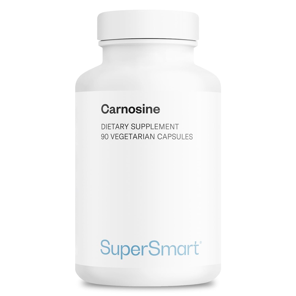 Supersmart - Carnosine 1500mg par jour (haute puissance) - Supplément de L-Carnosine Dipeptide - 90 capsules végétariennes