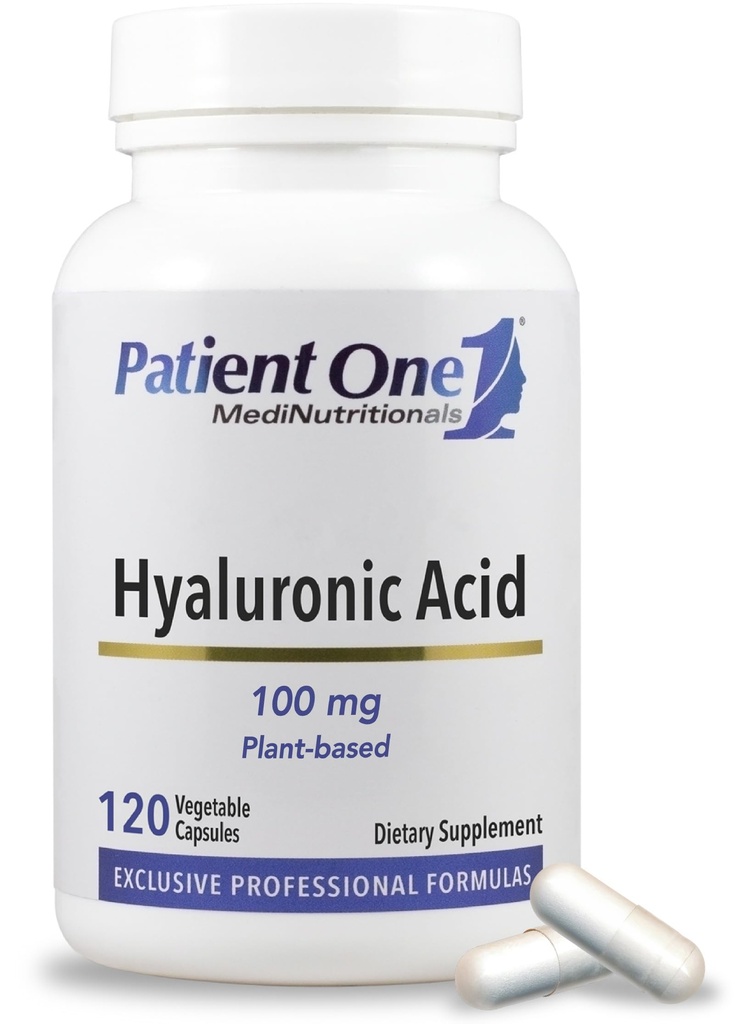 Patient Un Acide hyaluronique 100mg de supplément pour soutenir la peau hydratée, jeune et la santé articulaire*