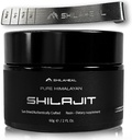 Shilajit authentique Himalayan Shilajit résine pour les hommes et les femmes, haute teneur en acide fulvic, énergie et stamina, support immunitaire, 85+ minéraux traces, laboratoire testé résine chilajit biologique, 100% naturel, 60 Grams