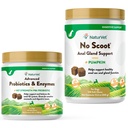 NaturVet Probiotiques avancés, enzymes saines et supplément probiotique PB6 pour vos chiens Estomac, 120 Chews doux et pas de scoot pour les chiens - 120 Chews doux - soutient la fonction saine Gland anal et Bowel