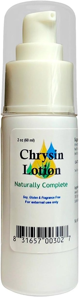 Chrysin - Non-OGM - Sans parfum - pour hommes et femmes 2 oz. Bouteille de pompe