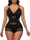 Avidlove Shapewear Combinaison pour femme Body Shaper Tummy Control Shapewear Plus Taille Body Combinaisons avec Snap Crotch