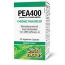 Facteurs naturels PEA400 - Pure Palmitoyléthanolamide pour le soulagement - Supports Système nerveux et malaise occasionnel - Non-OGM - 90 capsules (90 portions)