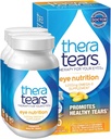 TheraTears 1200mg Omega 3 Supplément pour la nutrition des yeux, Huile de Triglycéride de lin biologique et vitamine E, 90 Nombre (paquet de 3)