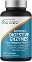 Enzymes digestives H4U: Solution de santé ultime avec probiotiques, prébiotiques et enzymes pour les femmes et les hommes. Ce supplément enzymatique digestif végétarien contient 180 capsules.