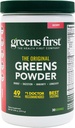 Greens First Original Greens Powder - 49 Superfoods - Fruits et légumes biologiques - Prébiotiques, probiotiques et enzymes digestives - Smoothie antioxydant - Sans lait, végétalien et non-OGM (Berry, 30 portions)
