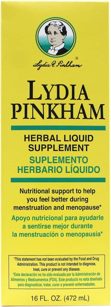 Lydia Pinkham Herbal Liquide, 16oz par bouteille